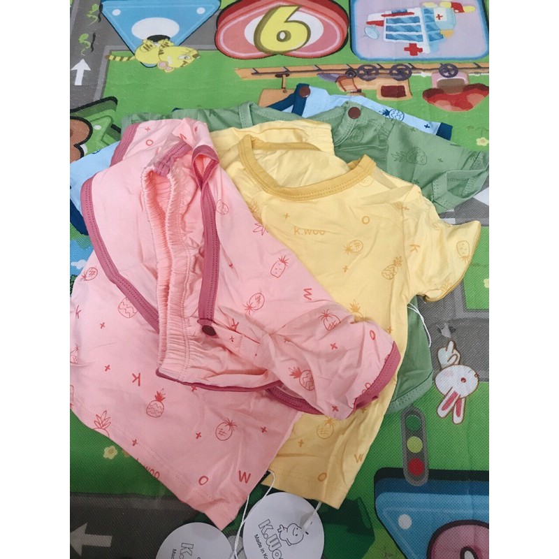 Bộ cộc tay hoa quả, bộ thun lạnh cho bé