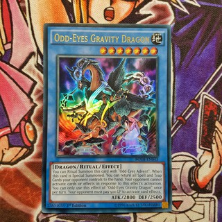 Thẻ bài Yugioh chính hãng | Odd-Eyes Gravity Dragon | BOSH Ultra rare.