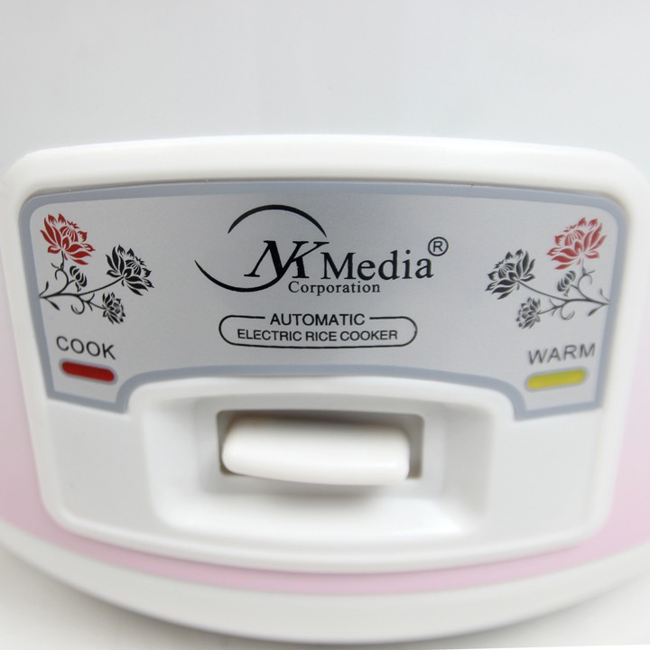 Nồi Cơm Điện Chính Hãng Media 1L8 Mầu Trắng Có Hoa Kiểu Dáng Hiện Đại Sang Trọng Bắt Mắt MD- 01 | BigBuy360 - bigbuy360.vn