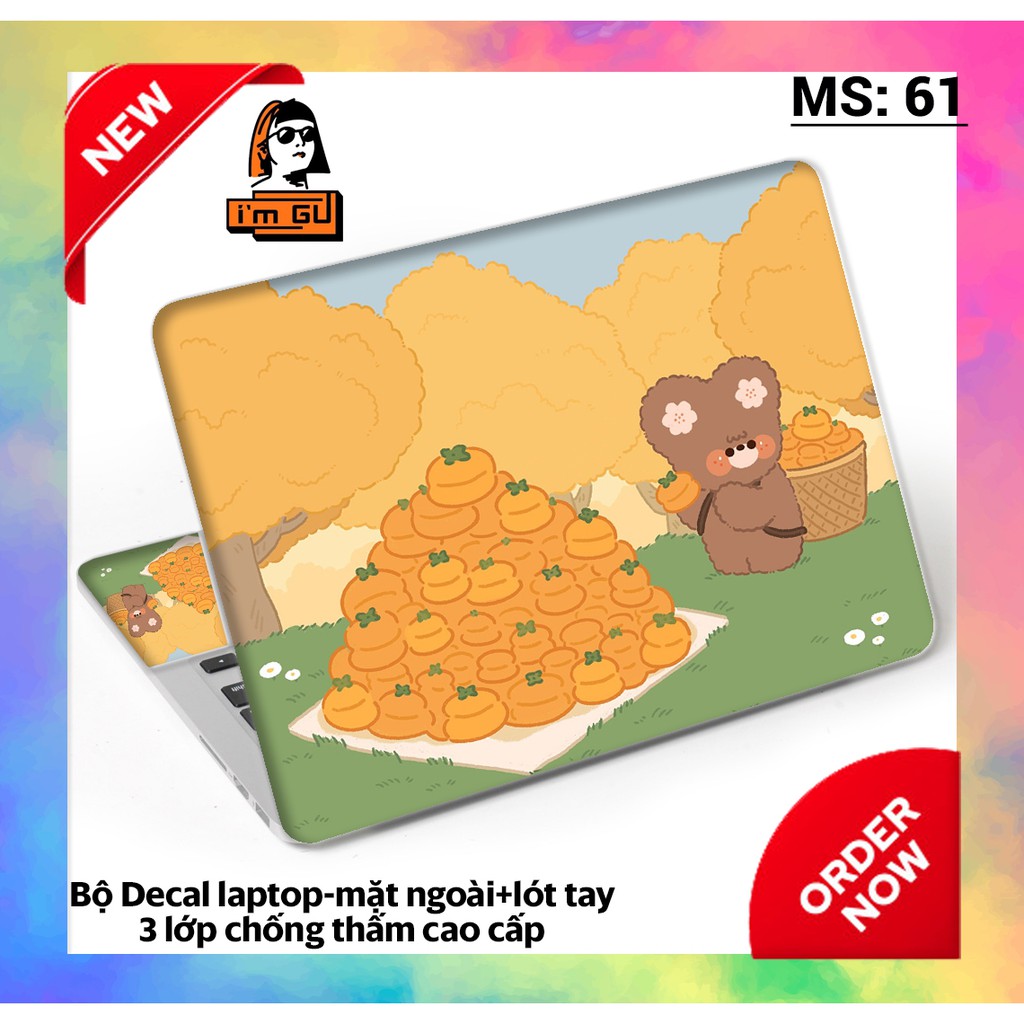BỘ DECAL CUTE DÁN LAPTOP  Decal cao cấp 3 lớp chống thấm TẤT CẢ CÁC DÒNG MÁY MACBOOK/ACER/HP/DELL | BigBuy360 - bigbuy360.vn