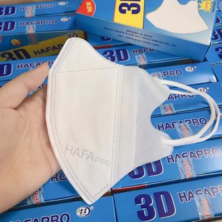 Màu trắng chính hãng - 1 hộp khẩu trang 3D Hàng Xuất Khẩu Hàn, Nhật Lọc Bụi Mịn Pm2.5