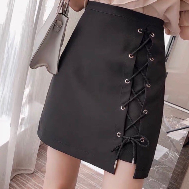CHÂN VÁY XỎ DÂY CHÉO CỰC CÁ TÍNH /  ( M50 )
