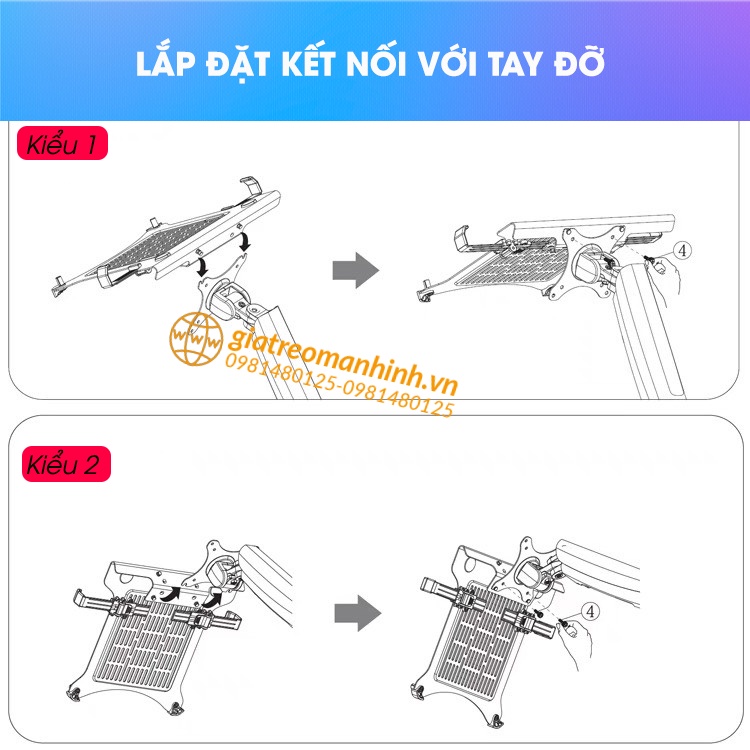 Combo NB-F80 & Kẹp Laptop - FP2 Giá Đỡ , Kẹp Latop - Máy Tính Bảng 10 -17Inch - Chính Hãng NB