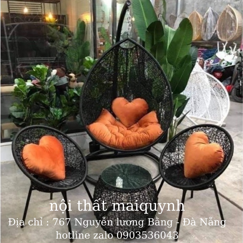 Xích đu bàn ghế ban công sân vườn