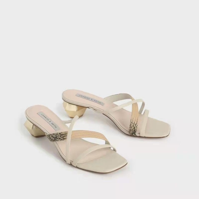 Giày Sandal Charles And Keith 5cm Thời Trang Trẻ Trung