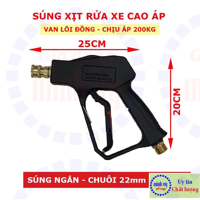 SUNG XỊT RỬA XE cao áp - chịu áp 200KG - G200