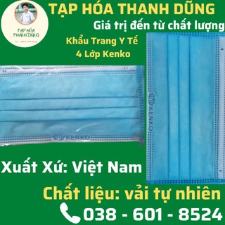 Bịch khẩu trang y tế kháng khuẩn 4 lớp kenko.