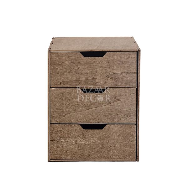 Tủ gỗ ép mini 3 hộc kéo | 20x20x25cm