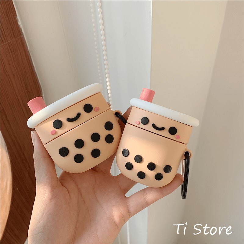 Case Airpod 1/2, Pro Milk Tea [ TI STORE ]