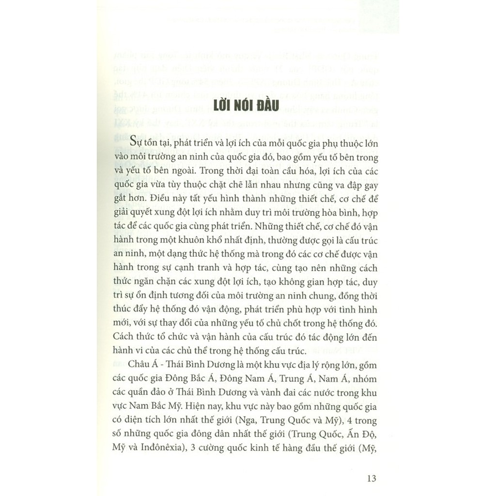 Sách - Việt Nam Trước Tác Động Của Cấu Trúc An Ninh Tại Khu Vực Châu Á - Thái Bình Dương | BigBuy360 - bigbuy360.vn