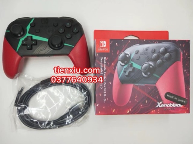 (có lô gô) tay cầm switch controller pro cao cấp 5 mầu tặng dây usb Nintendo Switch