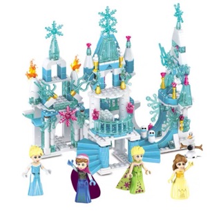 ✨✨ Set lắp ráp 4in1 Lâu đài băng công chúa Disney Elsa Anna Belle 37053 ✨✨