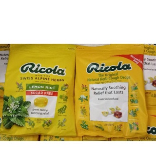 Kẹo ngậm ricola bịch 105 viên date 2025_115 viên mẫu mới date 2025