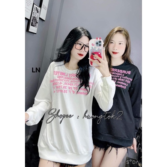 Áo Swt nỉ nhiều chữ hồng TH6