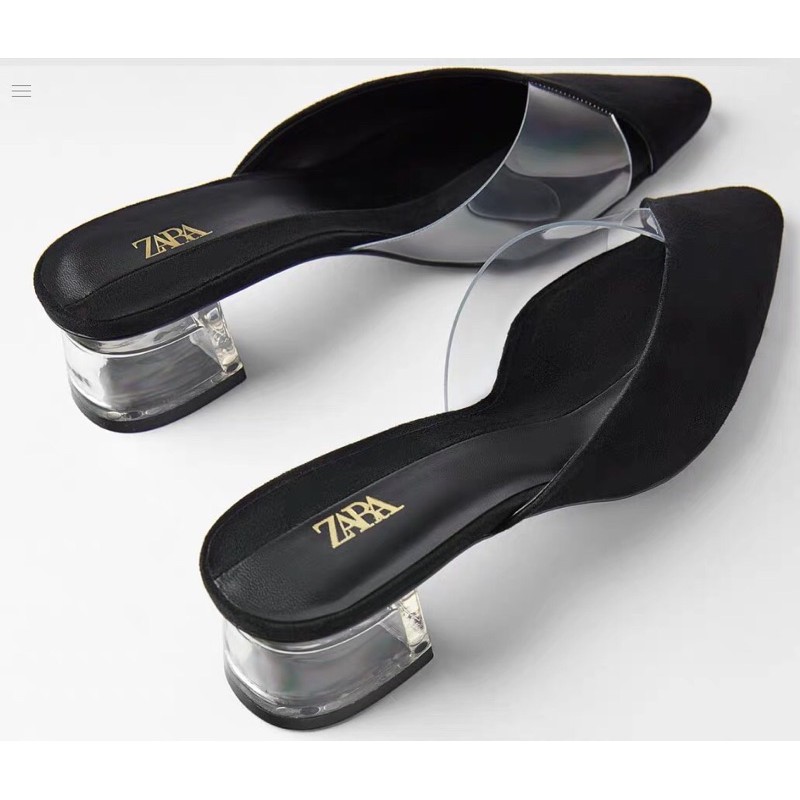 Dép sục da lộn Zara