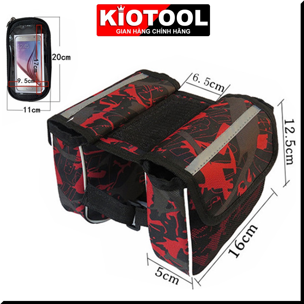 Túi xe đạp cao cấp,túi treo sườn xe đạp chống nước bọc cảm ứng phù hợp với mọi dòng xe