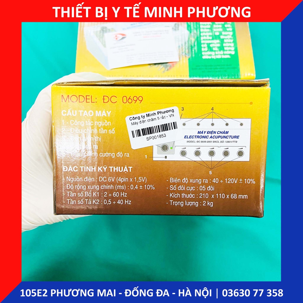 Máy điện châm 5 rắc