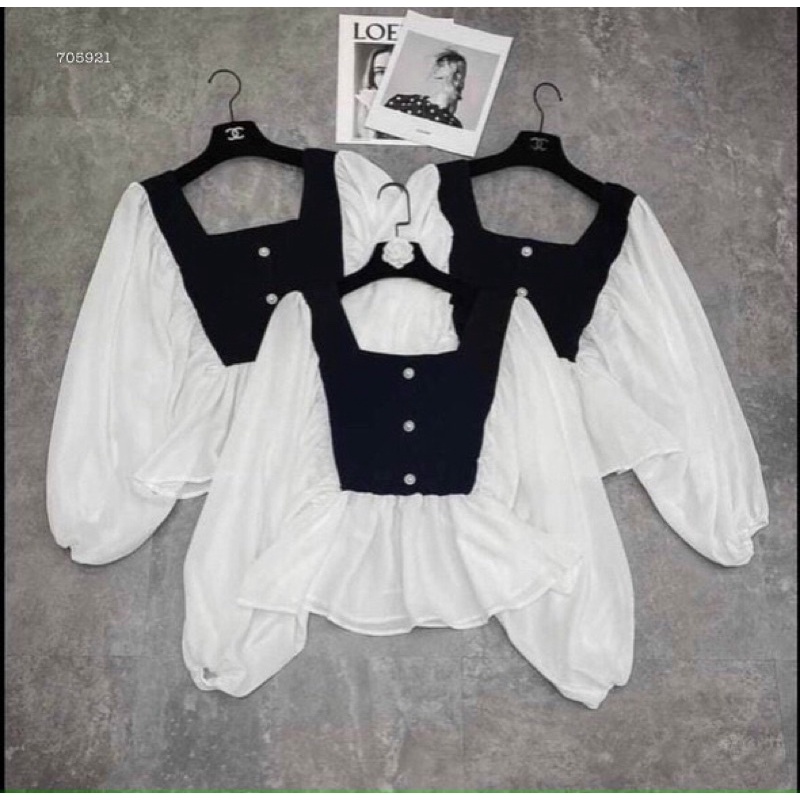 ÁO PEPLUM PHỐI