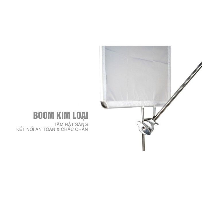 Boom giữ tay boom kim loại - Chất liệu Inox cao cấp, chắc chắn