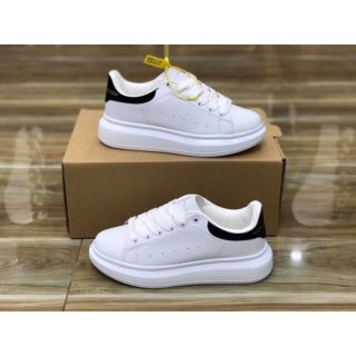 [TẶNG HỘP+TẤT] Giày thể thao giày sneaker MCqueen gót đen