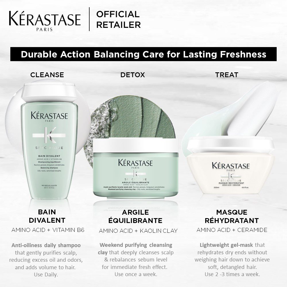 Mặt Nạ Đất Sét Cho Da Đầu Dư Dầu Kerastase Purifying Cleansing Clay 250ml