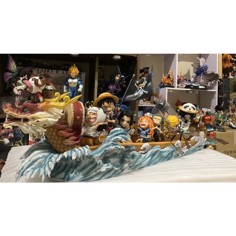 Mô Hình Team Luffy Đua Thuyền Rồng Siêu To, Figure Luffy - Mô Hình One Piece