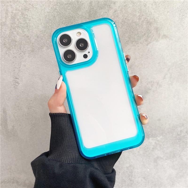Ốp lưng trong suốt chống va đập cho iphone 13 pro 12 pro max chống vỡ Khung TPU iphone 11 pro xs max xr x / xs 7 8 plus acrylic cứng