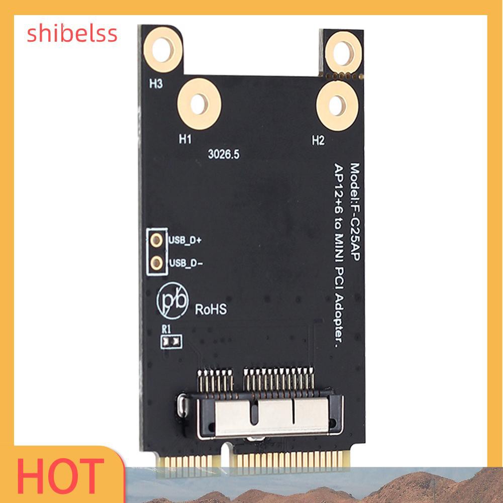 Shibelss Mini PCI-E to WiFi Adapter Wireless Card for BCM94360CD BCM94331CD Laptop