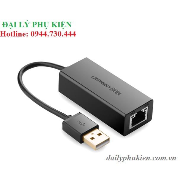 SIÊU RẺ_ Cáp chuyển USB 2.0 sang Lan UGREEN 20254