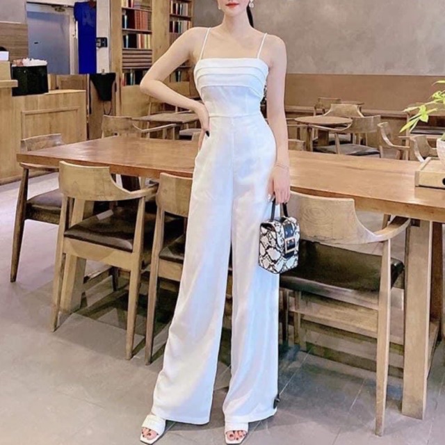 Jumpsuits cúp ngực ống suông