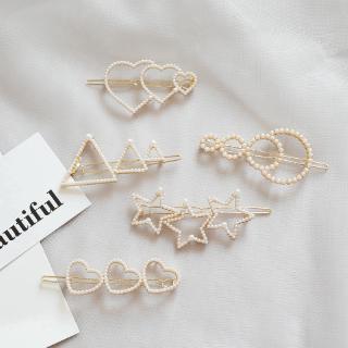 Star Hairpin with Crystal and Cute Korean Pearls