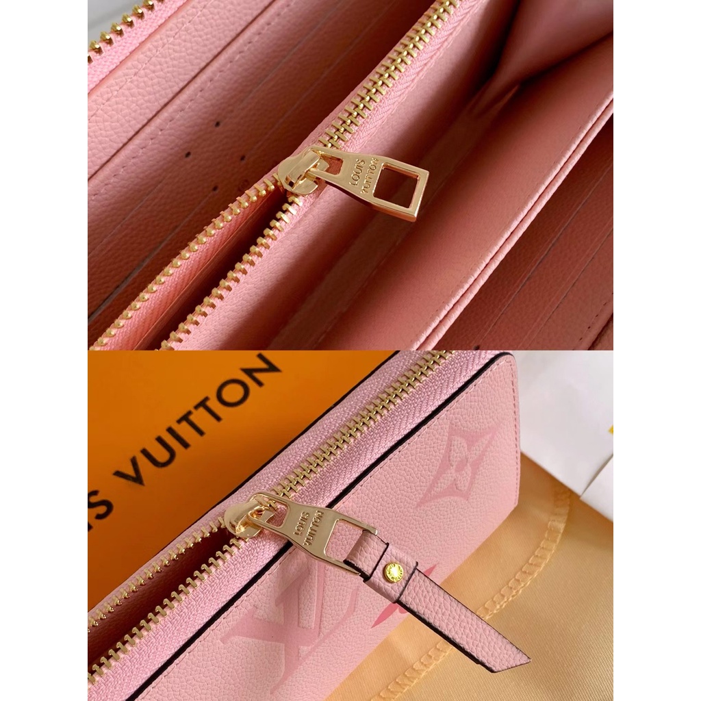 Sẵn sàng giao hàng Ví nữ dài mới của Louis Vuitton LV Ví có dây kéo có hộp M80402