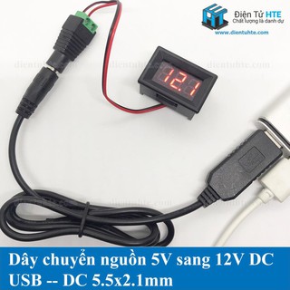Cáp chuyển đổi nguồn USB 5V sang 9V/12V