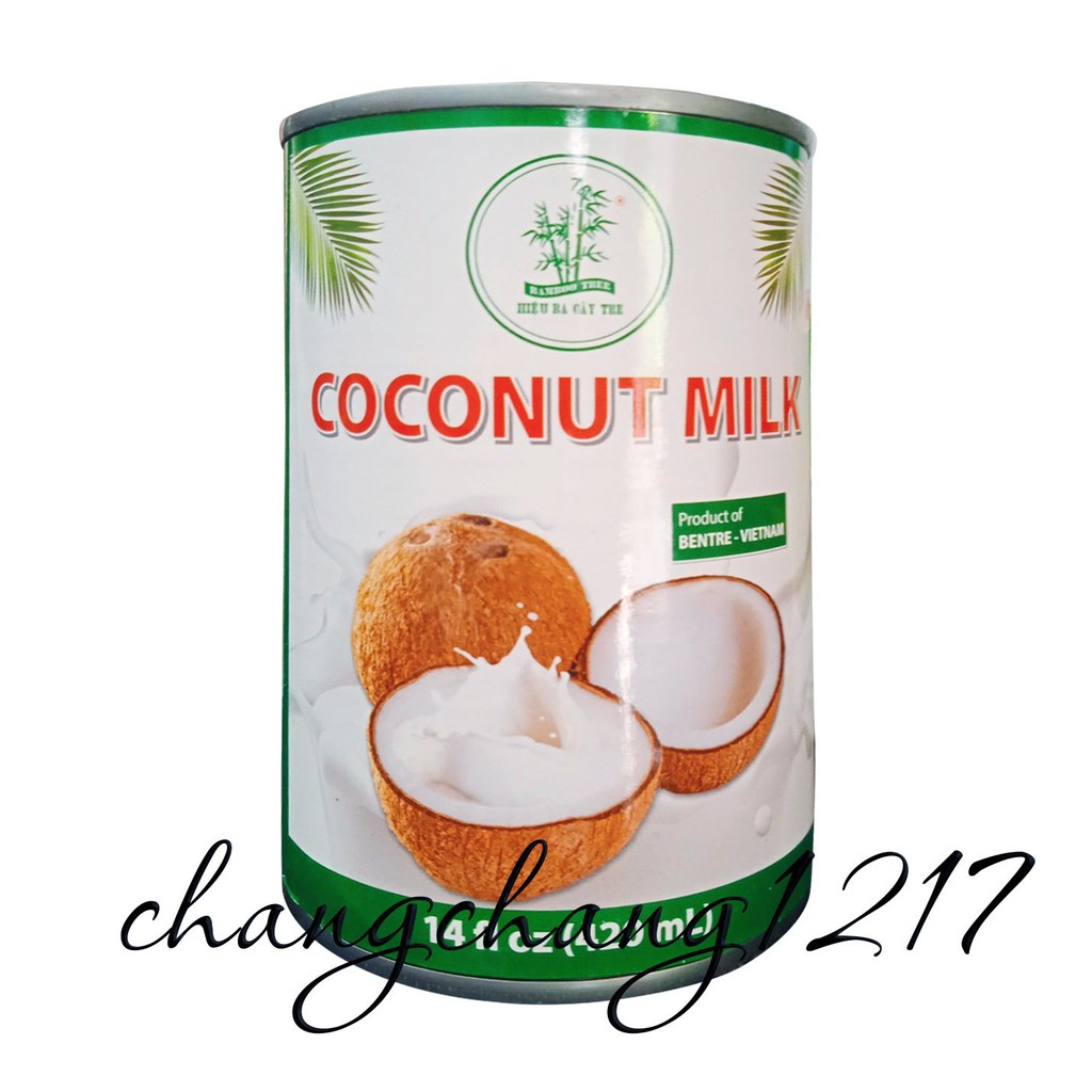 Nước Cốt Dừa Bamboo Tree Ba Cây Tre Coconut Milk Lon 420ml