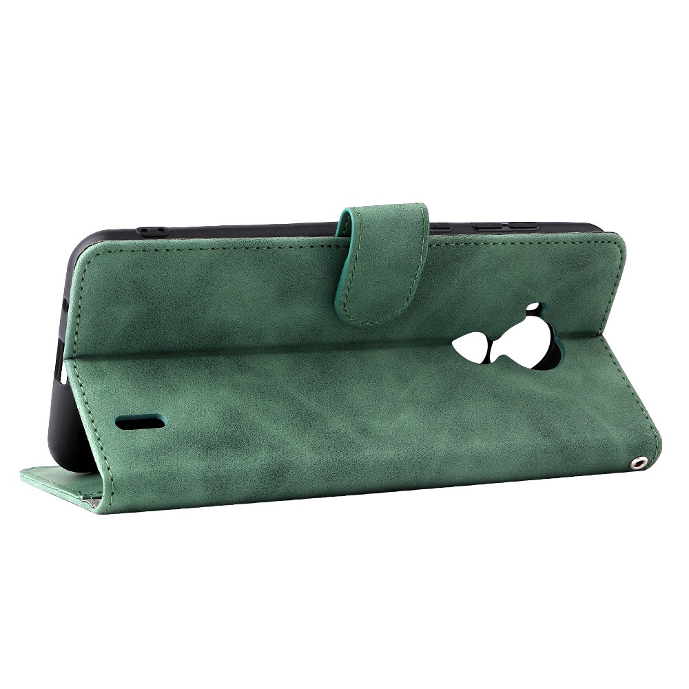 Bao Da Điện Thoại PU Dạng Ví Nắp Lật Khóa Nam Châm Sang Trọng Cho Nokia C30 TPU