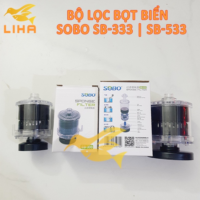 Lọc Vi Sinh Sobo SB333 SB533 Kèm Vật Liệu Lọc Cho Hồ Cá