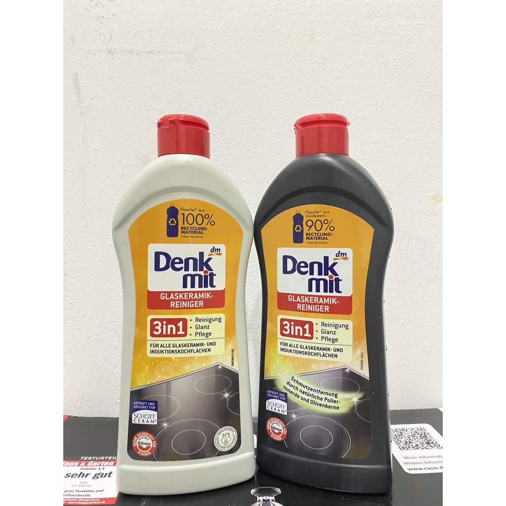 Dung dịch vệ sinh mặt bếp từ chuyên dụng DENKMIT 3in1 - chất làm sạch chuẩn Đức
