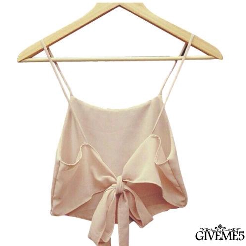 Áo hai dây nữ phối nơ hở lưng quyến rũ