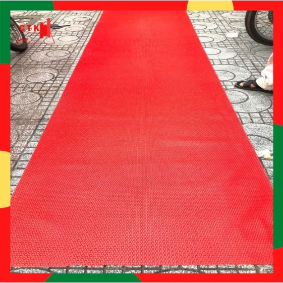 Thảm nhựa trải sàn chống trơn, thảm lót sàn nhà dạng cuộn gai bông cúc đủ màu 90cm x 50cm