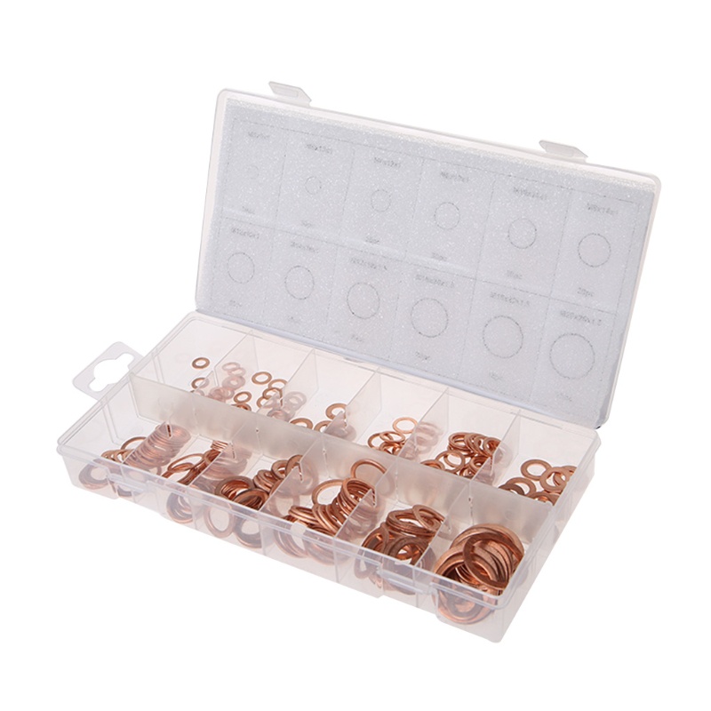 Set 280 Vòng Đệm Bằng Đồng M5-M20 12 Kích Cỡ