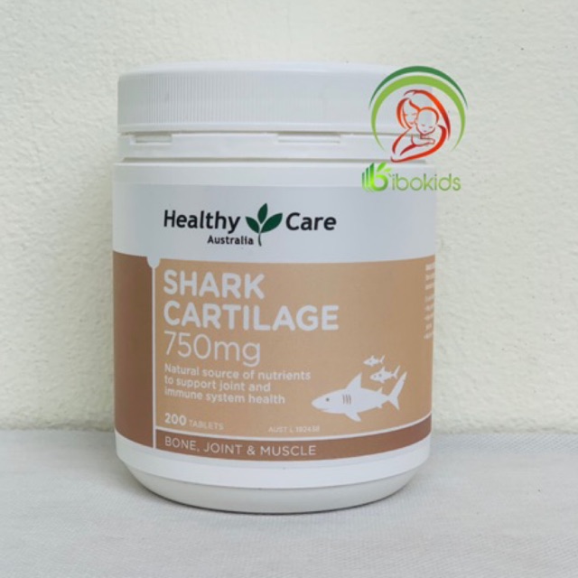  Sụn Vi Cá Mập Healthy Care 750mg Bổ Xương Khớp, 200 viên