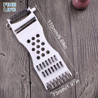 [12.24]PP+ Stainless Steel Large Multi-Functional Vegetable Cutter Five-in-One Peeler
