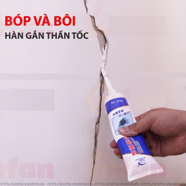 Keo Vá Tường Chống Thấm 250gr - Trám Trét Vết Nứt Khe Hở Tường - Chống Mốc Ẩm Làm Sạch Tường ( tuyển khách sỉ)
