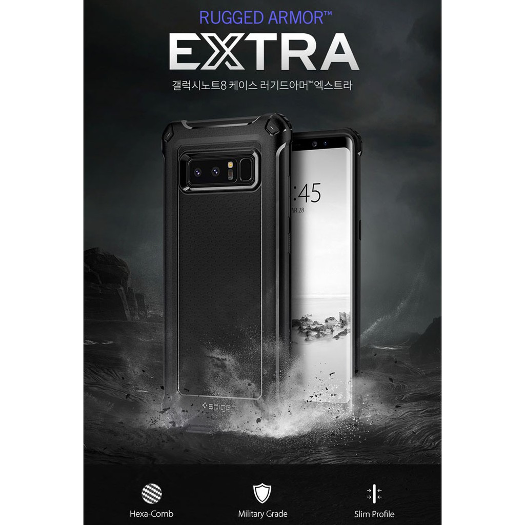 Ốp lưng Samsung Galaxy Note 8 Spigen Rugged Extra chống sốc ( USA )