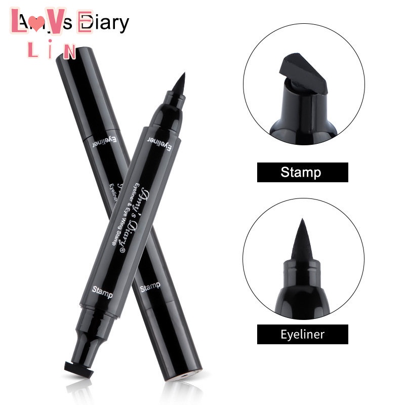 Bút Kẻ Mắt Dạng Lỏng 2 Trong 1 Nhanh Khô Chống Thấm Nước Không Bị Nhòe SUAKE