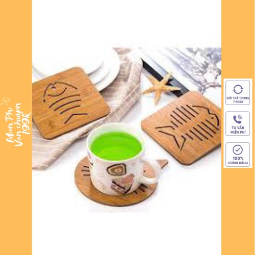 Miếng lót cốc bằng gỗ sang chảnh 2191