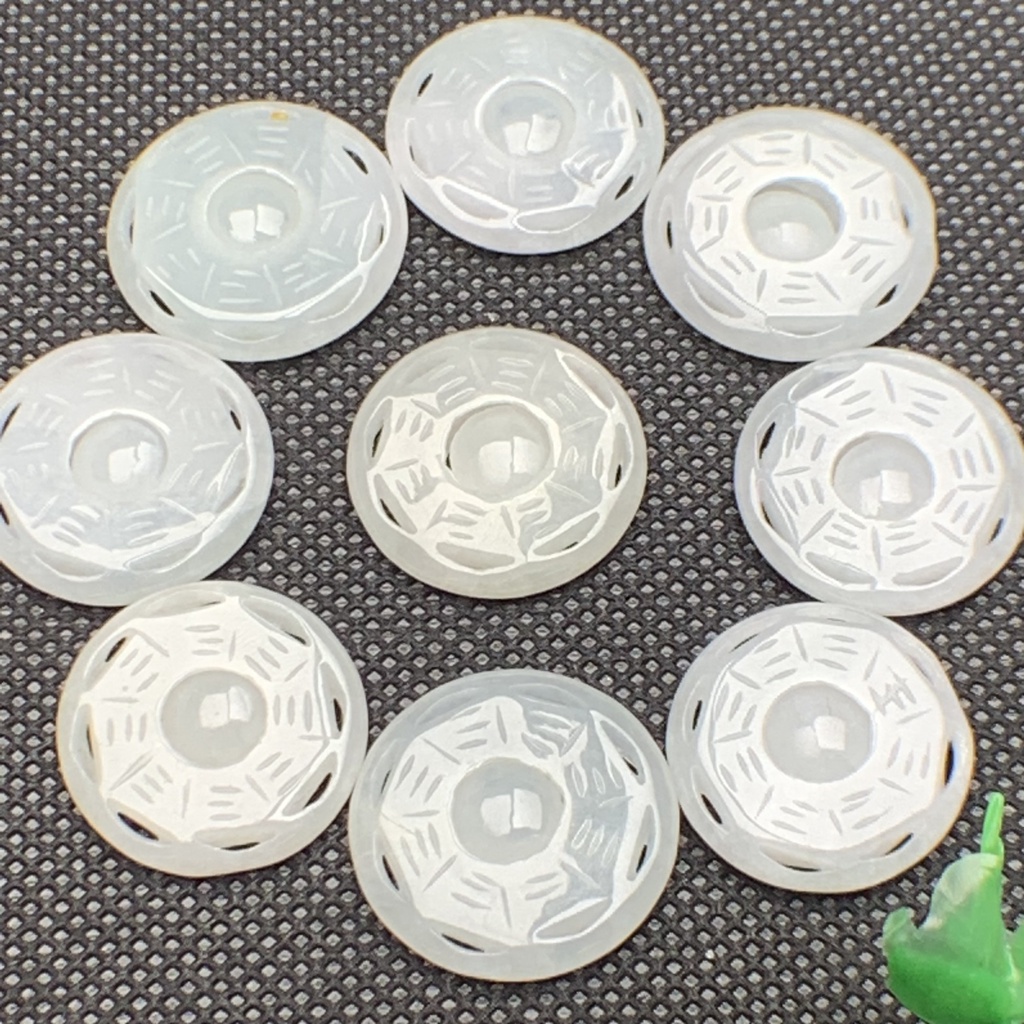 Bát quái phong thủy ngọc cẩm thạch/Ngọc phỉ thúy tự nhiên