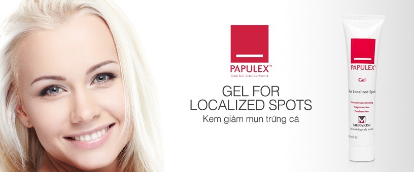 Papulex Gel 40ml - Giảm Mụn Trứng Cá, Mụn Nội Tiết Tố