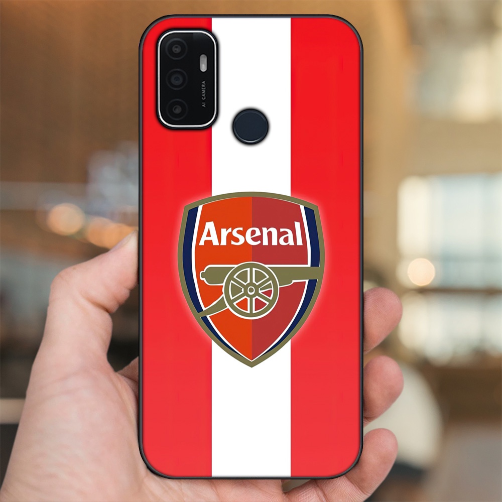 Ốp lưng Oppo A53 viền đen in hình Arsenal FC
