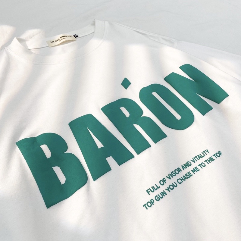 Áo Thun Tay Lỡ BARON Unisex Vải Tici Form Rộng - 84Unisex